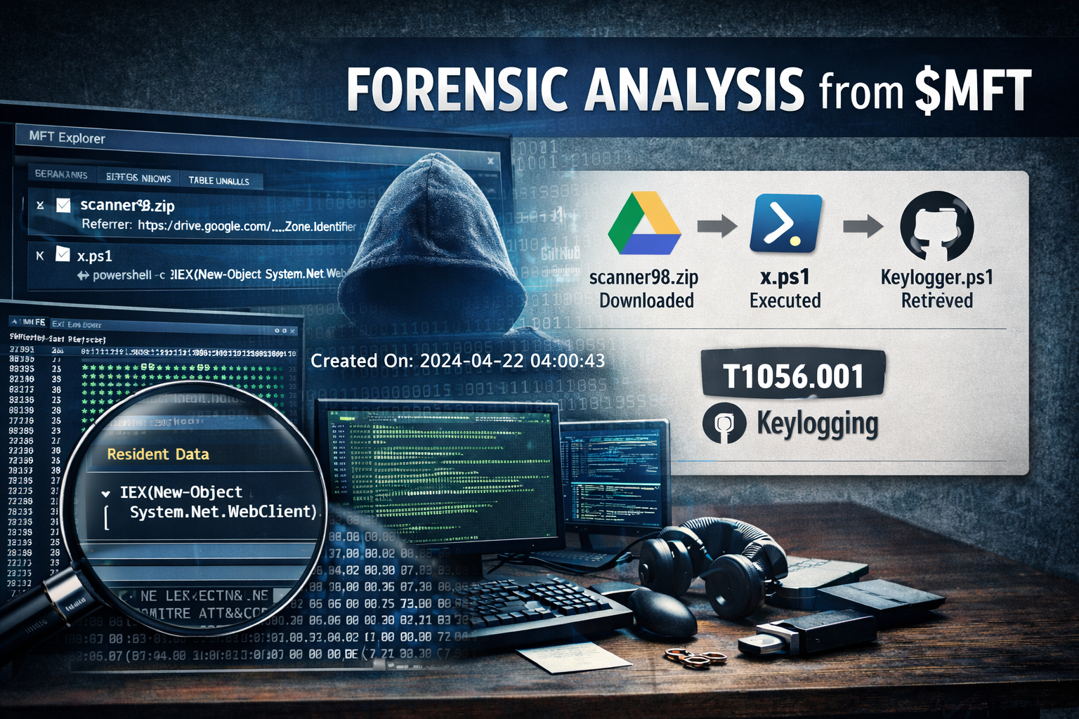 Reconstrucción de una intrusión en Windows a partir de la $MFT: análisis forense basado exclusivamente en metadatos NTFS